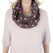MIRROSI Loopschal Damen 100% Viskose, dicker Stoff, ca. 160x40cm, weicher Rundschal mit Punkte-muster, Herbst/Winter 2026