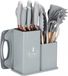 Elitehoff set de 19 pièces couteaux et accessoires de cuisine dans un support E6070