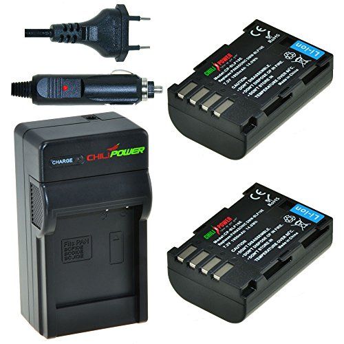 ChiliPower 2 x DMW-BLF19 accu's voor Panasonic - inclusief oplader en autolader