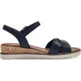 Tamaris - Dames - Sandalen met hak - Blauw - Maat 40