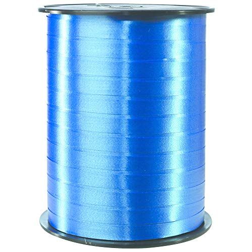 Clairefontaine 601713C spoel geschenklint glad (500 m x 7 mm, ideaal voor knutselprojecten en geschenken) 1 stuk blauw