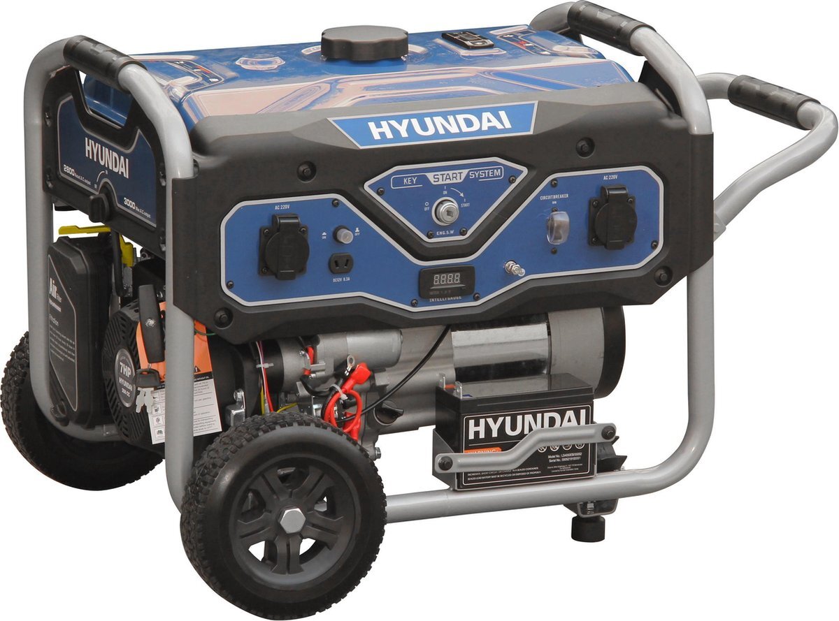 Hyundai LS4050EB Benzine generator met elektrische start OHV motor