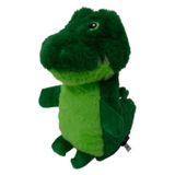JACK AND VANILLA Interactieve Alligator Knuffeldier voor Honden en Katten, Groen, 18 cm