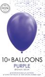Globos Ballonnen paars 30cm, 10st.