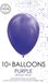 Globos Ballonnen paars 30cm, 10st.