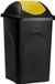 PromoHome Poubelle 60 Litres Avec Couvercle à Rabat - Noir