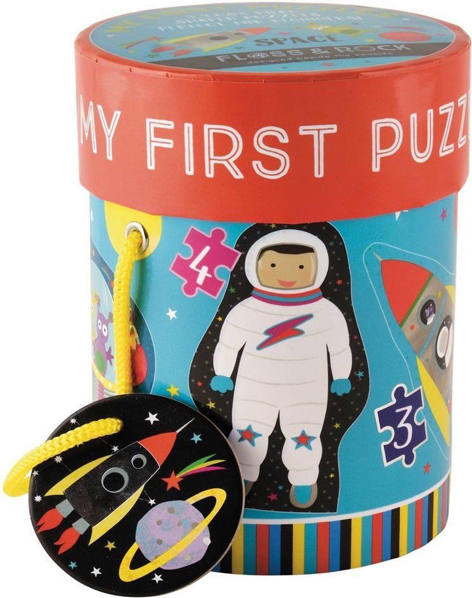 Floss & Rock Space Puzzles - 4 stuks - 11 x 15 cm