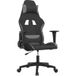 Chaise de jeu en tissu noir et gris clair