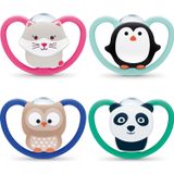 Nuk Space Sucettes en silicone 6-18 mois 1 pièce