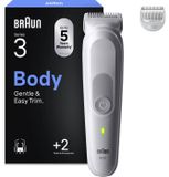 Braun Lichaamstrimmer BG3500, grijs - Waterdicht - 80 minuten gebruiksduur