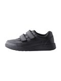 Next Jongens Leren schoolschoenen met 2 klittenbandsluitingen Zwart