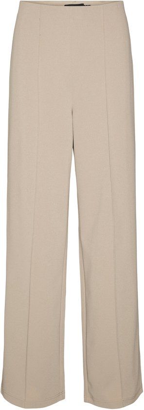 VERO MODA VMBECKY HR WIDE PULL ON PANT NOOS - Dames Broek - Silver Mink - Maat S X L30