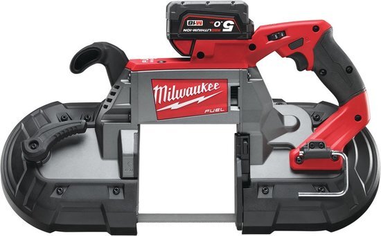 Milwaukee M18 CBS 125-502C 18V Li-Ion Accu bandzaagmachine set 2x 5.0Ah accu in koffer - 1140mm - koolborstelloos