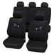 Petex 21275804 zetelbekleding set Universal Bird maat SAB 2 Vario, 9-delig, zwart