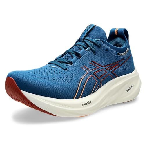 Asics Gel-Nimbus 26 Herensneakers - 42,5 EU - Rich Navy Faded Orange