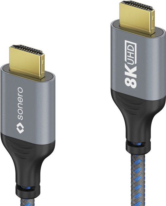 sonero SPC-HD110-020 HDMI kabel 2 m - Blauw/Grijs
