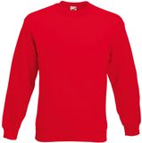 Fruit Of The Loom Heren Set-In Belcoro® garen Sweatshirt (Rood)
