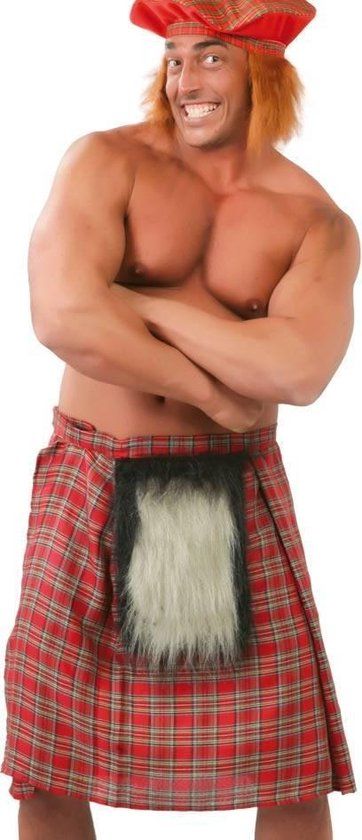 Fiestas Guirca Kilt Heren - Rood - One Size
