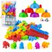 Jouet de tri d'animaux - 36 figurines d'animaux - Reconnaissance des nombres et des couleurs - Jeu de tri Montessori