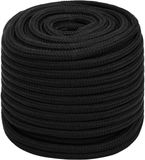 vidaXL - Multifunctioneel touw - 16 mm - 25 m - Zwart - Polyester