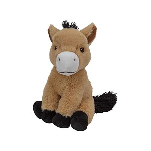 Nature Planet Pluche dieren knuffel Paard - 23 cm