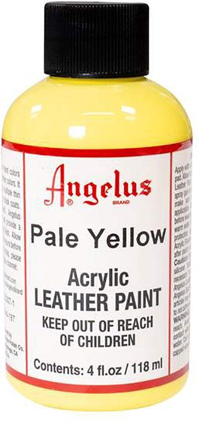 Angelus Leather Acrylic Paint - Pale Yellow - 118ml