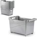 Plasticforte Boîte de rangement - Lot de 6 pièces - Argent - 45 x 24 x 27,5 cm - Plastique