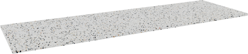 Balmani Stretto enkel of dubbel tablet Bianco Nero terrazzo 180 x 55,5 cm