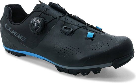 CUBE Fietsschoenen MTB Peak Pro - Zwart/Blauw - Maat 42