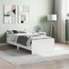 Maison Exclusive - Cadre de lit sans matelas blanc 75x190 cm bois d'ingénierie