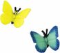 Safari Lucky Mini's/ geluksmini's Papillons 2,5 cm Bleu/jaune 10 pièces