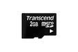 Transcend Carte mémoire MicroSD 2 Go Classe 4 avec adaptateur SD