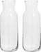 Secret de Gourmet Carafe - 2x pièces - 0,7 litre - verre - goulot étroit - décantation - 8 x 20 cm
