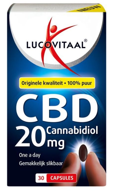 Lucovitaal CBD Cannabidiol 20mg Capsules - 8713713024202