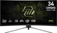 MSI MAG 345CQRF E20 computer monitor 86,4 cm (34") 3440 x 1440 Pixels UltraWide Dual Quad HD Zwart