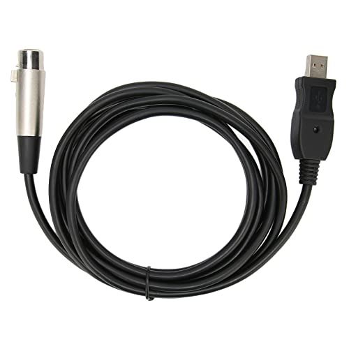 ciciglow USB-microfoonkabel, 9,8ft USB Male Naar XLR Female Mic Link Converter-kabel voor Opname van Microfoons