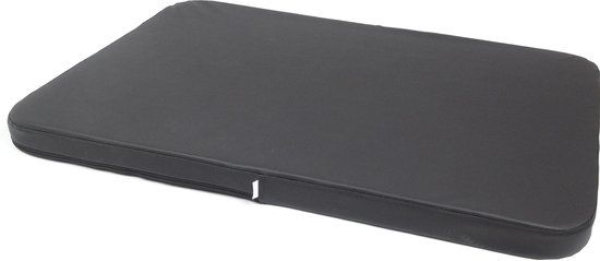 Hundos Benchkussen maat L 102x67x6 cm - Zwart Kunstleer