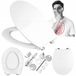 Hamberger Duroplast Toiletbril met Soft-Close en Antibacteriële Coating - Wit