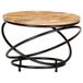 Maison Exclusive Table basse noir, 60x60x40 cm, bois de manguier brut