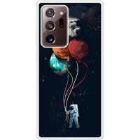 Cosmonaute aux ballons Verstevigd hoesje met sublimatie bedrukking, compatibel met Samsung Galaxy Note