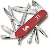 Victorinox Taschenmesser Fisherman (18 Funktionen, Angellöser, Schere, Klinge, Fischentschupper, Schere, Massstab) rot