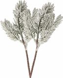 Art sapin - 2x - vert - 20 cm - avec neige
