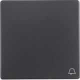 Berker 16206056 Wippe mit Aufdruck Symbol Klingel, Q.1/Q.3, anthrazit samt, lackiert
