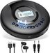 Discman CD-Player - Anti-Schock - Wiederaufladbar - Bluetooth - Schwarz