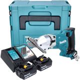 Makita DJS 800 RTJ accu vezelcementschaar 18 V borstelloos + 2x accu 5,0 Ah + oplader + Makpac