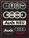 Nostalgic Art Merchandising Audi - Logo Evolution Metalen Wandbord 30 x 40 cm