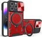 Techsuit Hoesje geschikt voor Apple iPhone 16 Pro - CamGuard Pro Back Cover - Rood