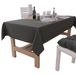 PETTI Artigiani Italiani Rechthoekig tafelkleed, elegant tafelkleed, effen katoenen tafelkleed, keukentafelkleed, rookgrijs tafelkleed met 24 vakjes (140 x 450 cm), 100% Made in Italy
