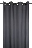 Lovely Casa Gordijn, model Nelson, antraciet, 135 x 180 cm, 100% polyester