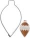 Orion Emporte-pièce en acier inoxydable Boule de Noël 9 cm